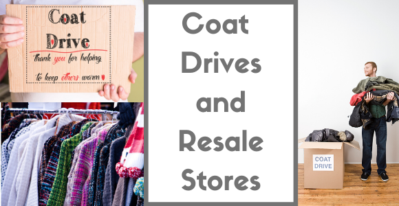 coat drives and resale stores